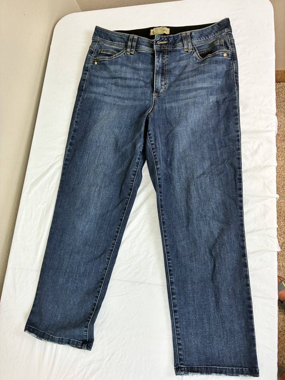 Democracy AB Solution Women's Straight Leg Jeans in Medium Blue Wash